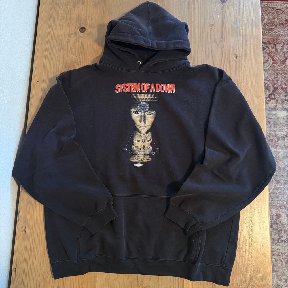 Vintage System of a Down Mezmerize Hoodie Mens Large Pullover Sweatshirt Alstyle